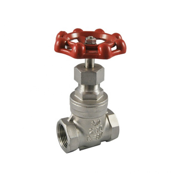 Forged 316 Stainless Steel NPT Screw Ends Threaded 200wog Gate Valve with Handwheel Operator